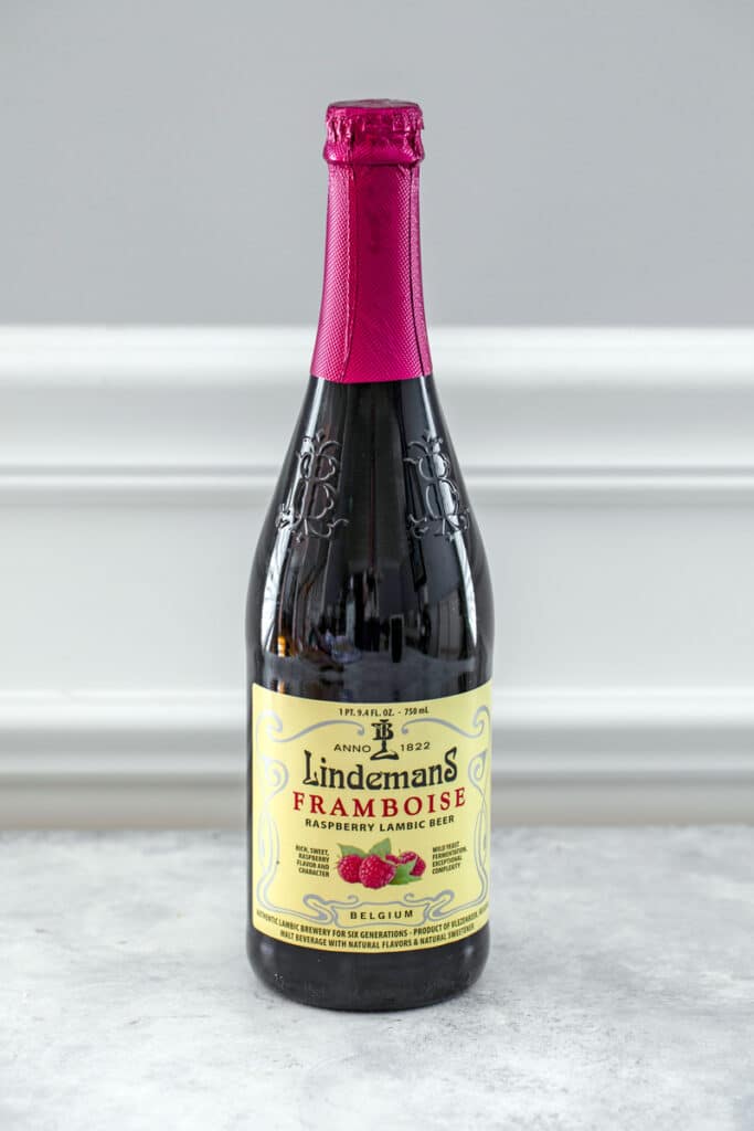 Bottle of Lindemans Framboise Lambic