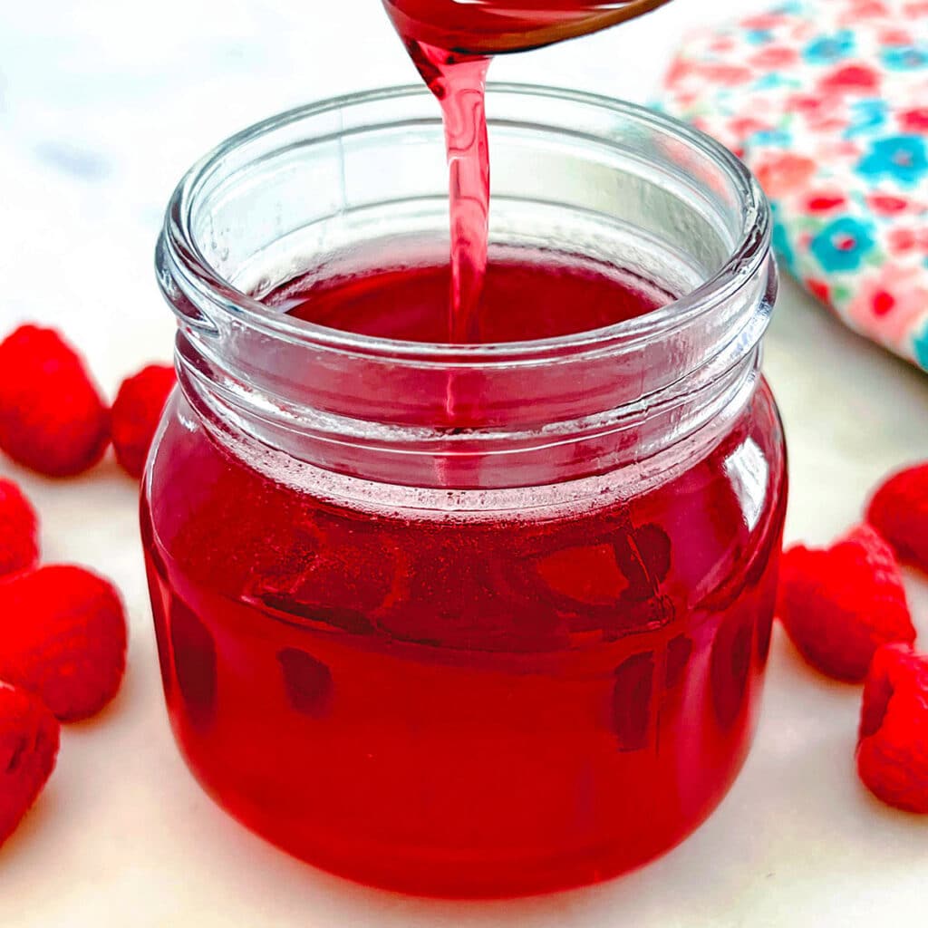 Raspberry Simple Syrup Recipe We are not Martha