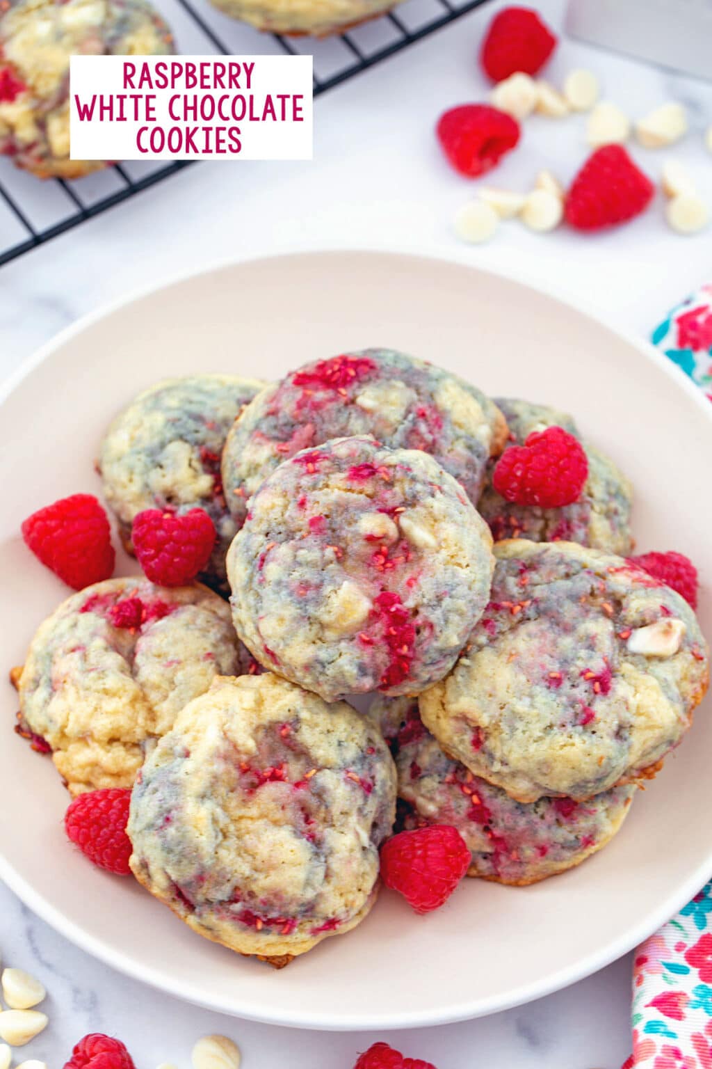 Raspberry White Chocolate Cookies Recipe We are not Martha