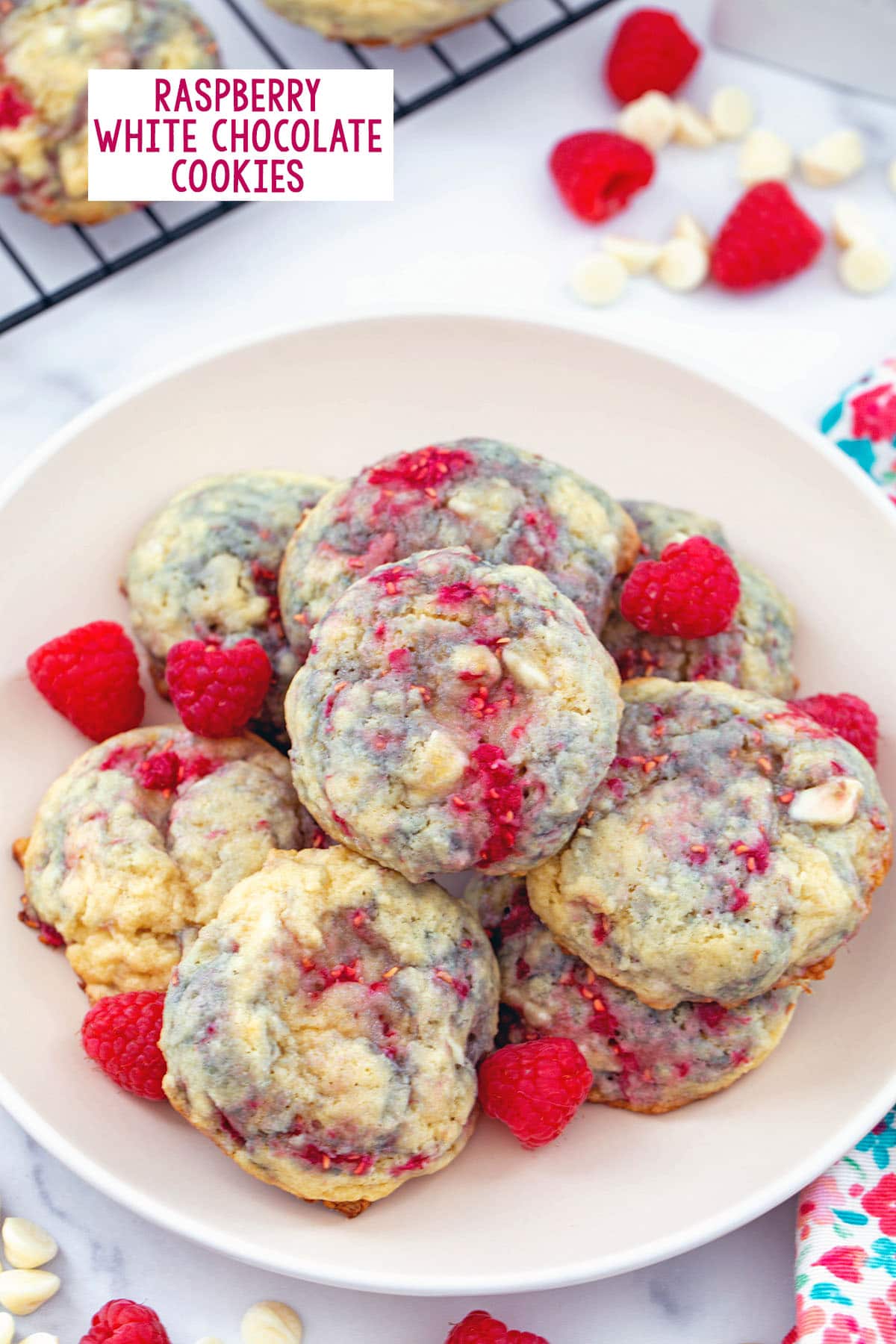 Raspberry White Chocolate Cookies Recipe We are not Martha