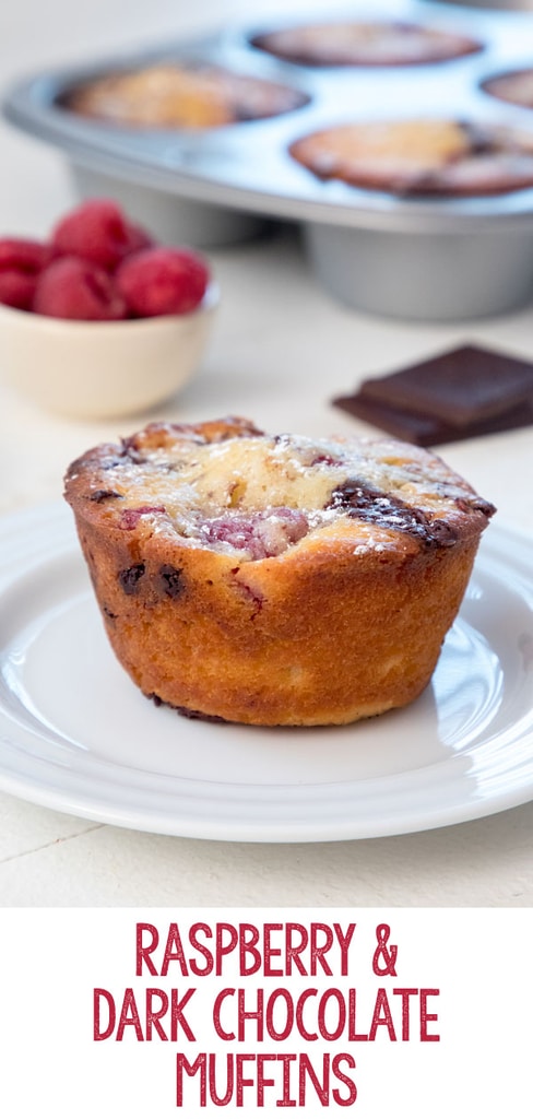 Raspberry and Dark Chocolate Muffins