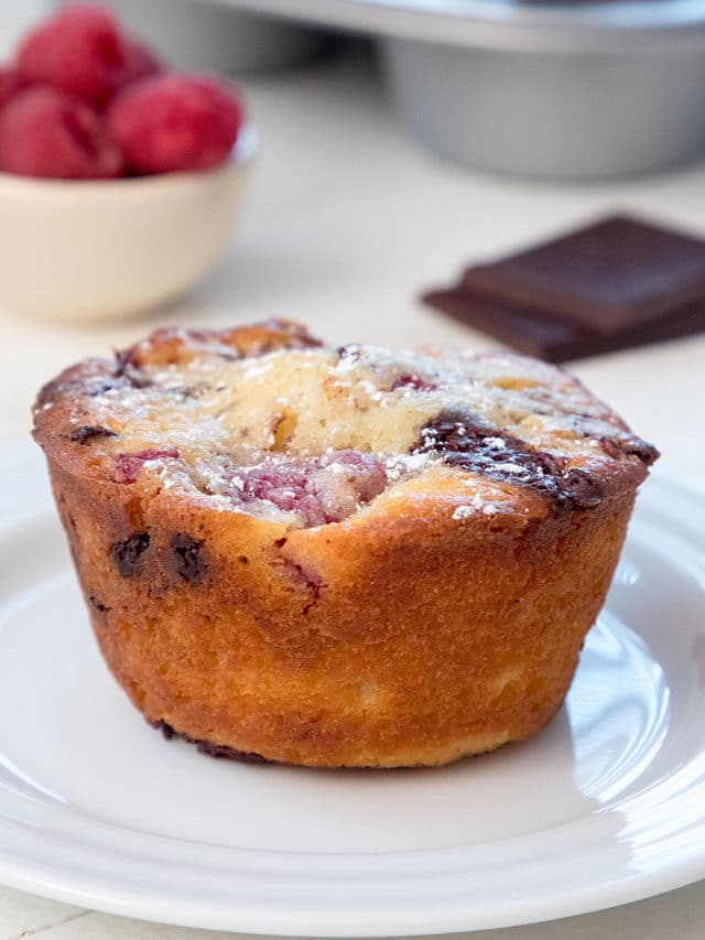 Raspberry and Dark Chocolate Muffins Story