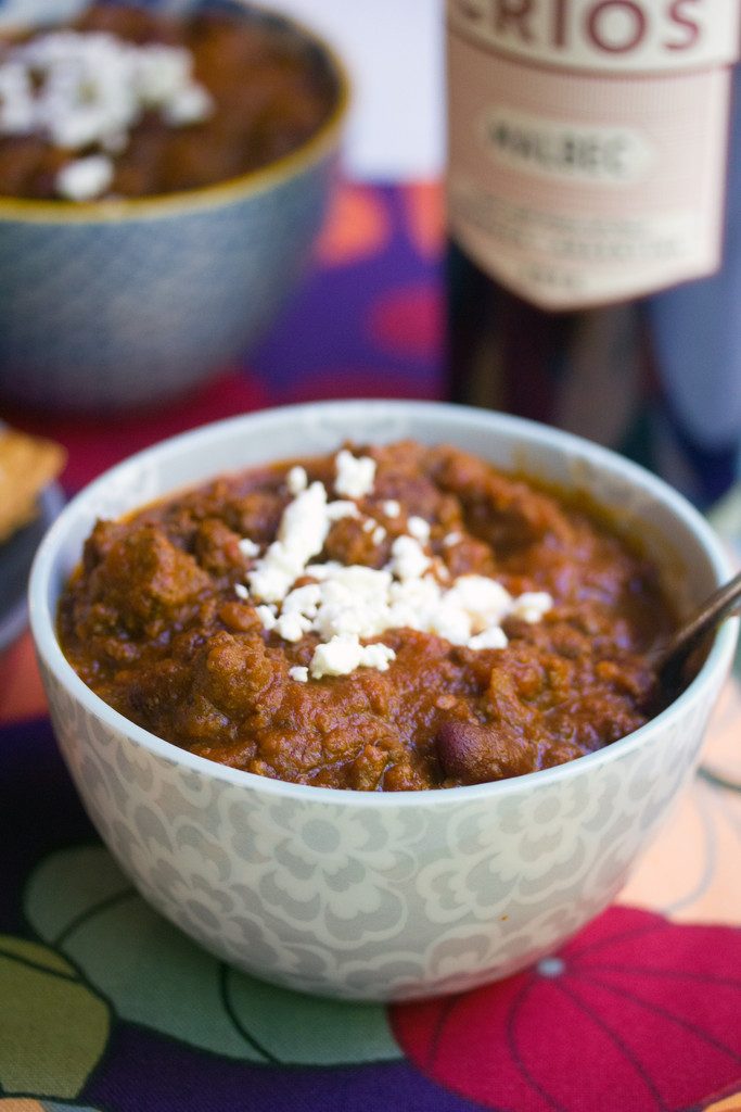 Red Wine Pumpkin Chili Recipe We are not Martha