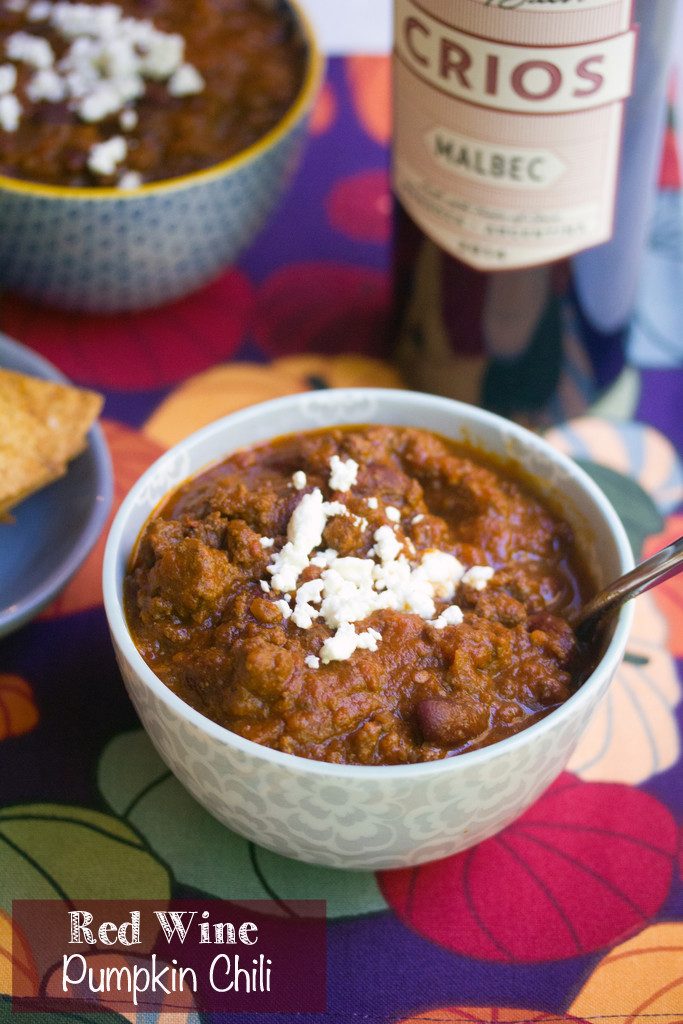 red wine pumpkin chili