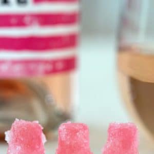 Homemade Rosé Sour Patch Kids -- The homemade wine gummy bears are made sour with a sugar and citric acid coating | wearenotmartha.com