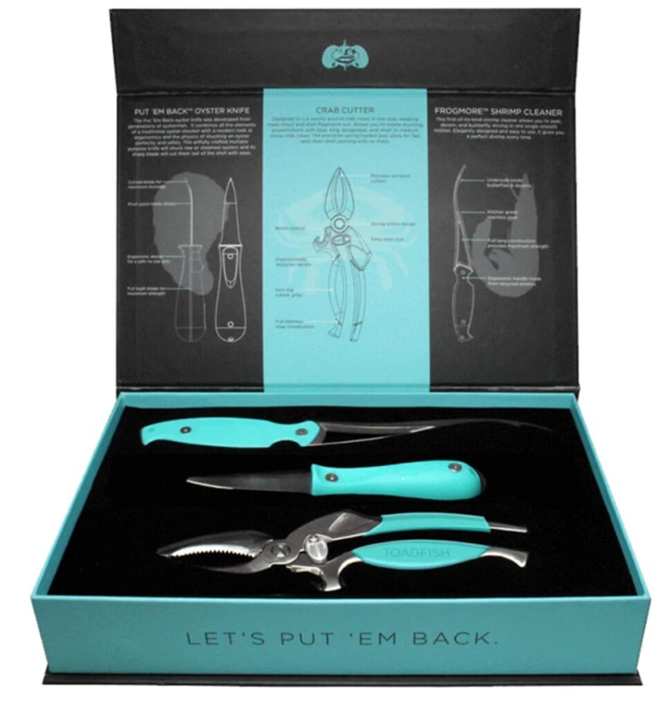 Box of seafood tools