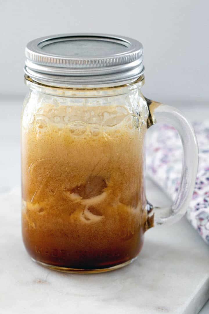 Iced Toasted Vanilla Oatmilk Shaken Espresso {Starbucks Copycat}