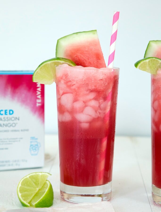 Shaken Watermelon and Passion Tea -- This Starbucks iced tea is only sold in Japan, but you can enjoy it with this Starbucks copycat recipe! | wearenotmartha.com