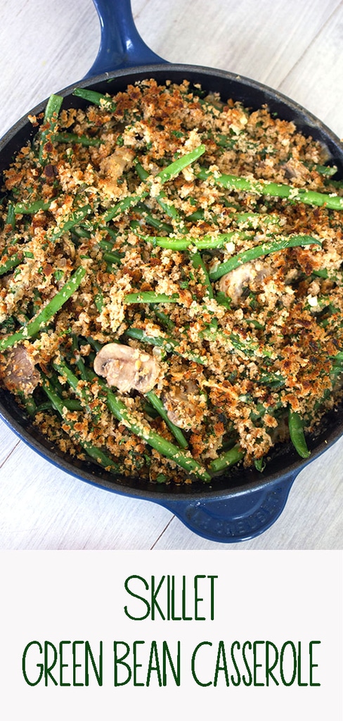 Skillet Green Bean Casserole Recipe | We are not Martha