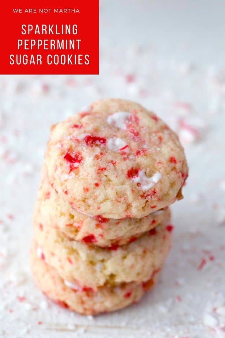 Sparkling Peppermint Sugar Cookies