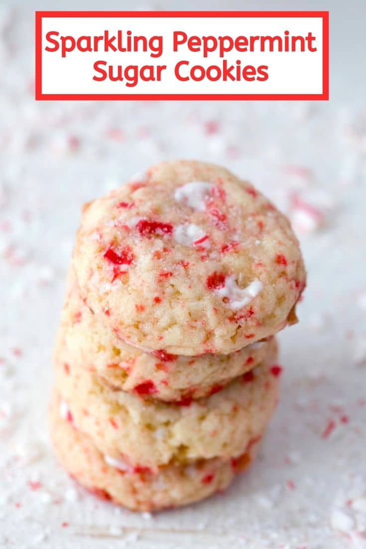 Sparkling Peppermint Sugar Cookies