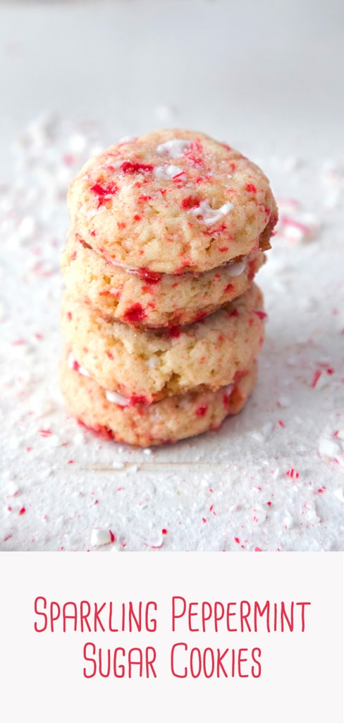 Sparkling Peppermint Sugar Cookies