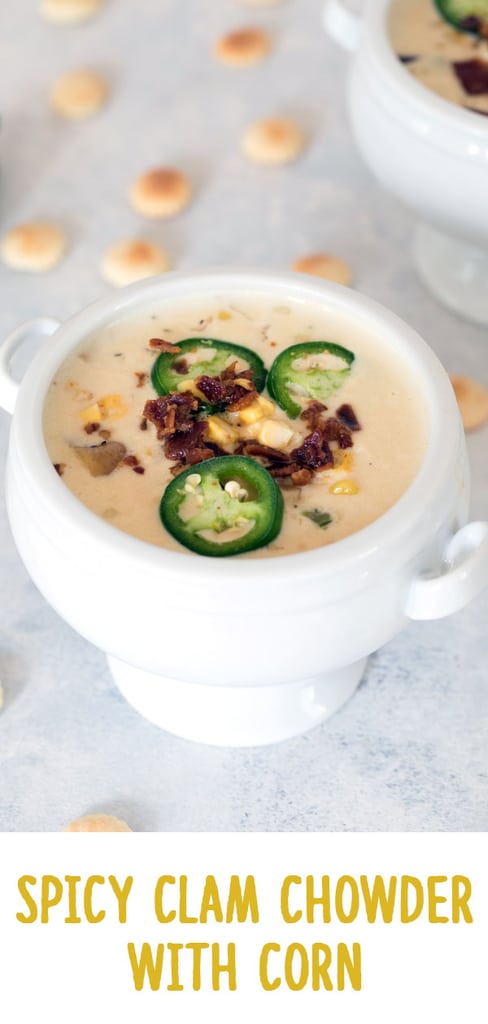 Spicy Clam Chowder with Corn