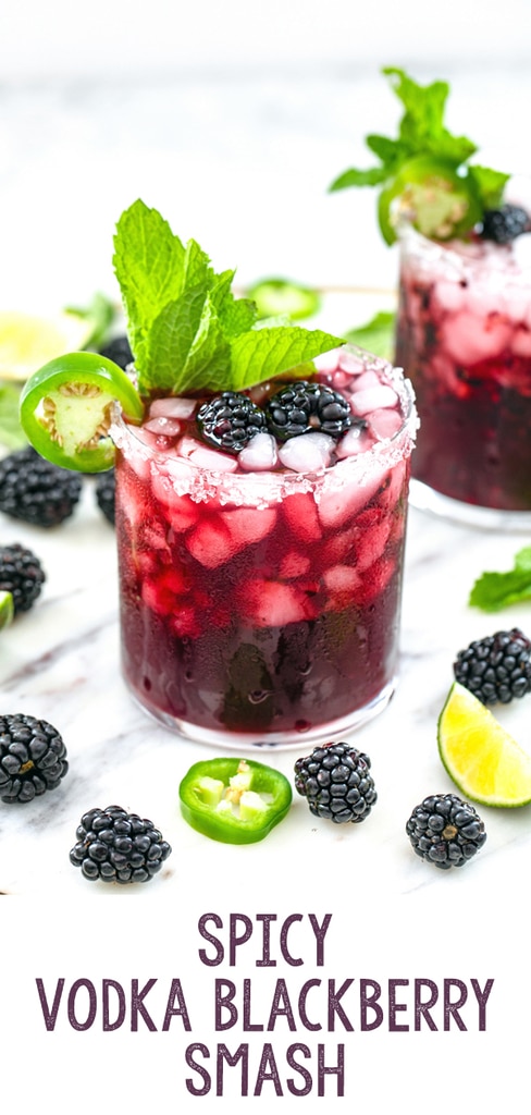 Spicy Vodka Blackberry Smash