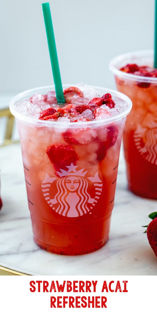 Strawberry Acai Refresher {Starbucks Copycat}
