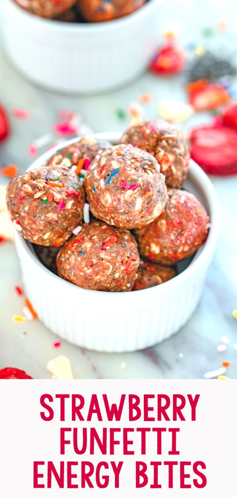 Strawberry Funfetti Energy Bites