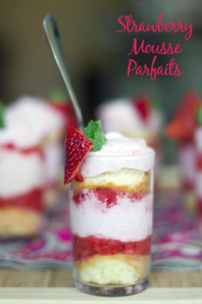 Strawberry Mousse Parfaits Recipe | We are not Martha