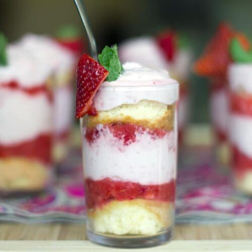 Strawberry Mousse Parfaits Recipe | We are not Martha