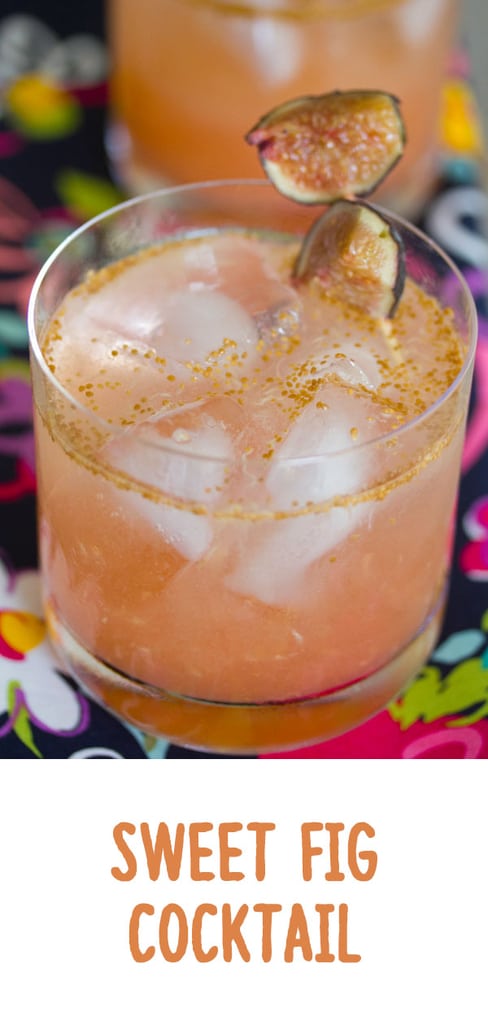 Sweet Fig Cocktail -- This Sweet Fig Cocktail combines simple ingredients like fresh figs, vodka, lemon, and honey for a sweet fig-flavored drink perfect for any time figs are in season | wearenotmartha.com #figs #cocktails #vodka #drinks