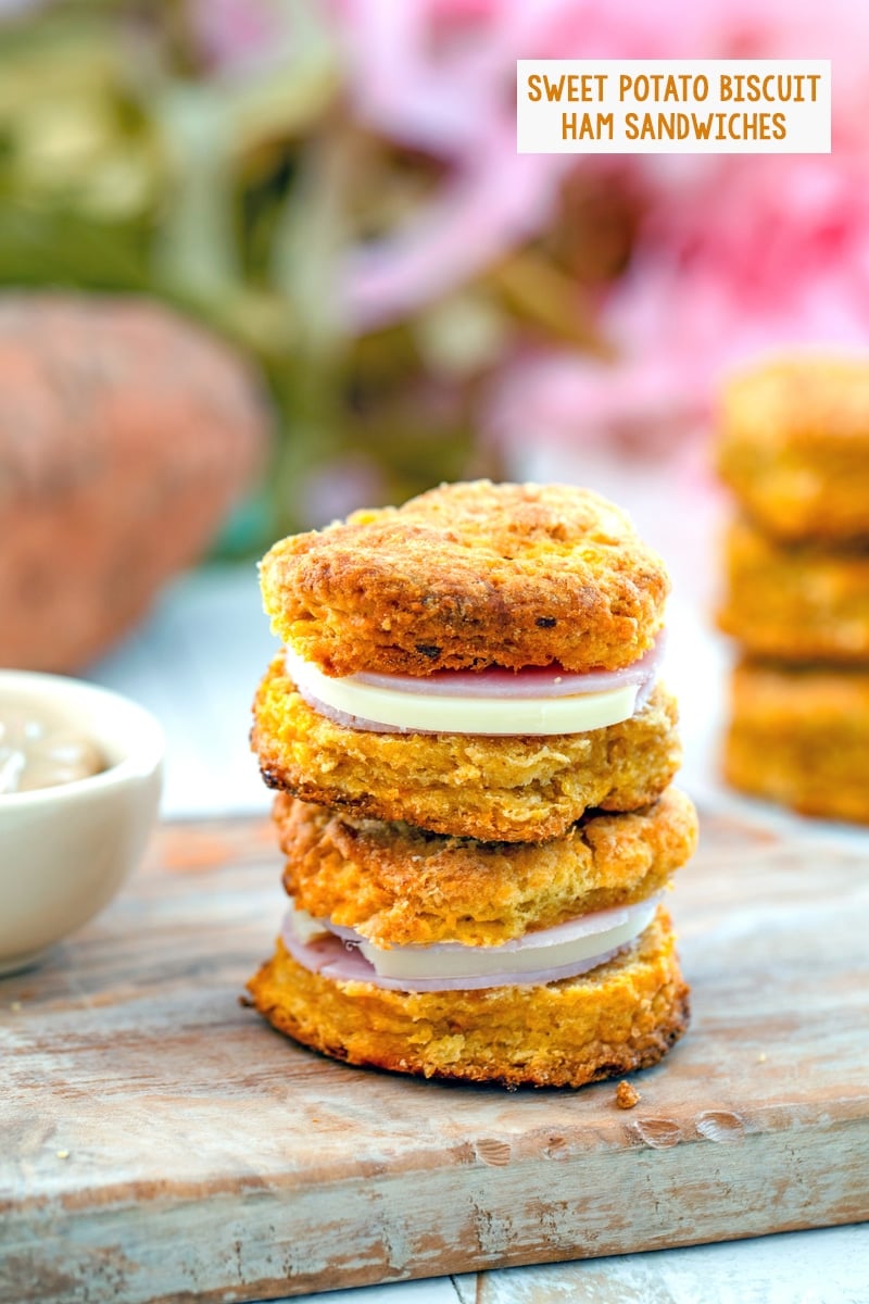 Sweet Potato Biscuit Ham Sandwiches Recipe We are not Martha