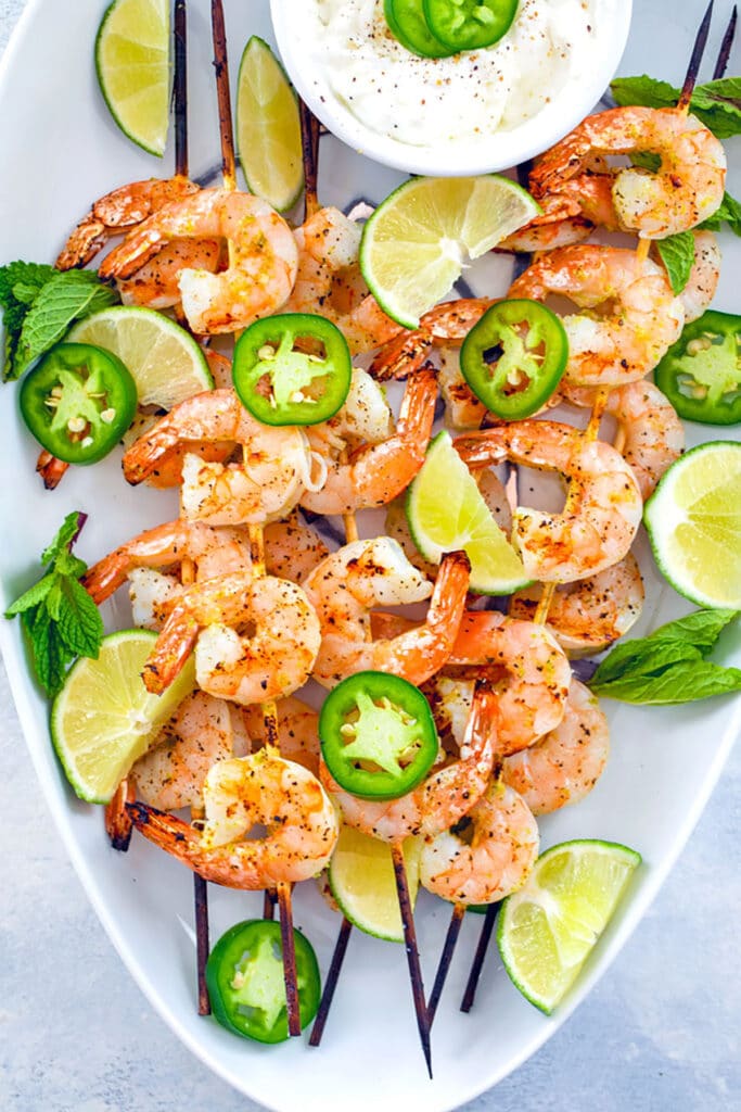 Grilled Shrimp Salad - Eating Bird Food