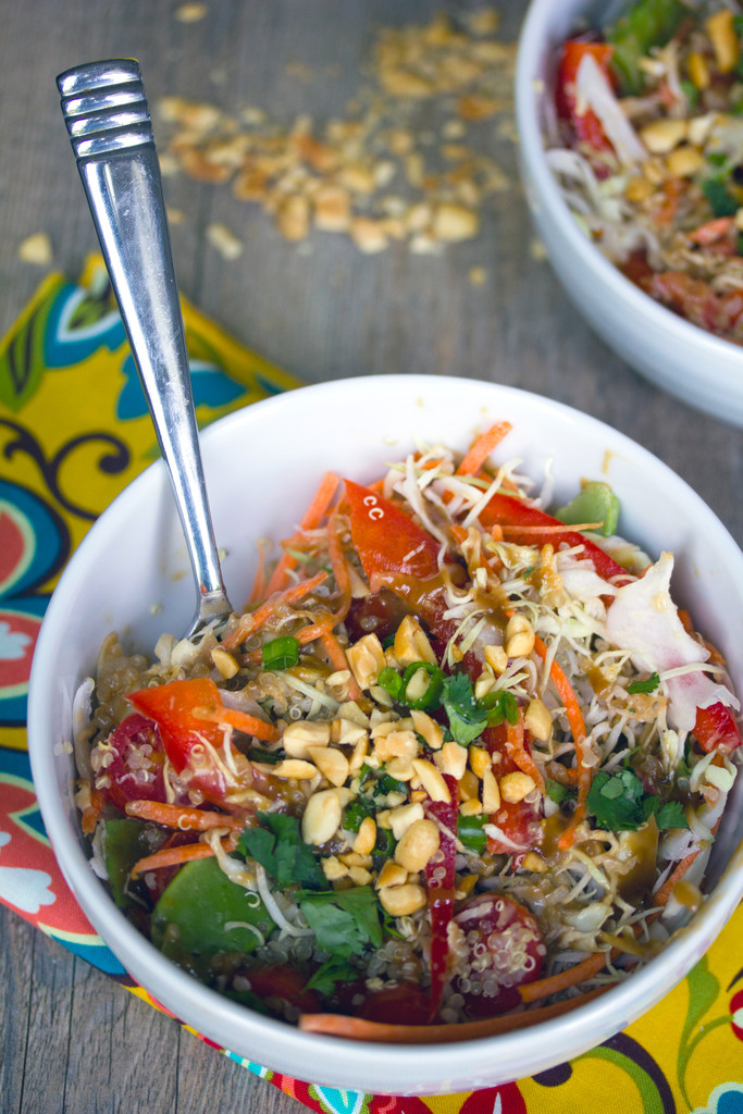 Thai Quinoa Salad with Peanut Dressing