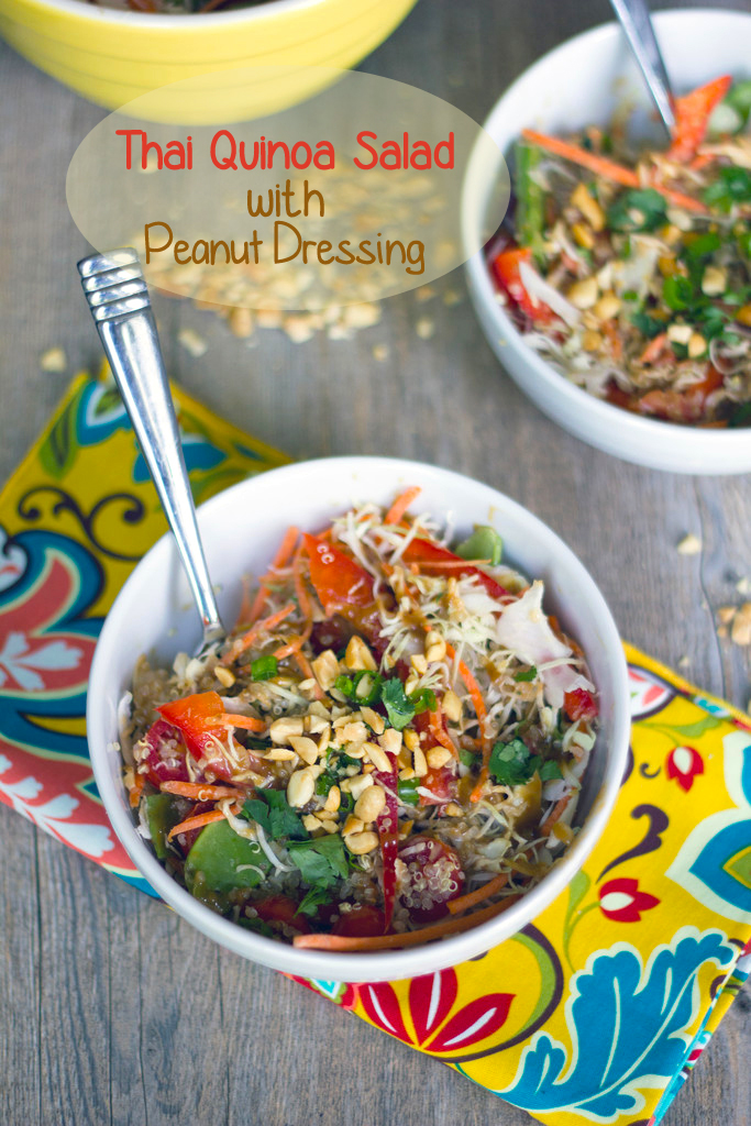 Thai Quinoa Salad with Peanut Dressing