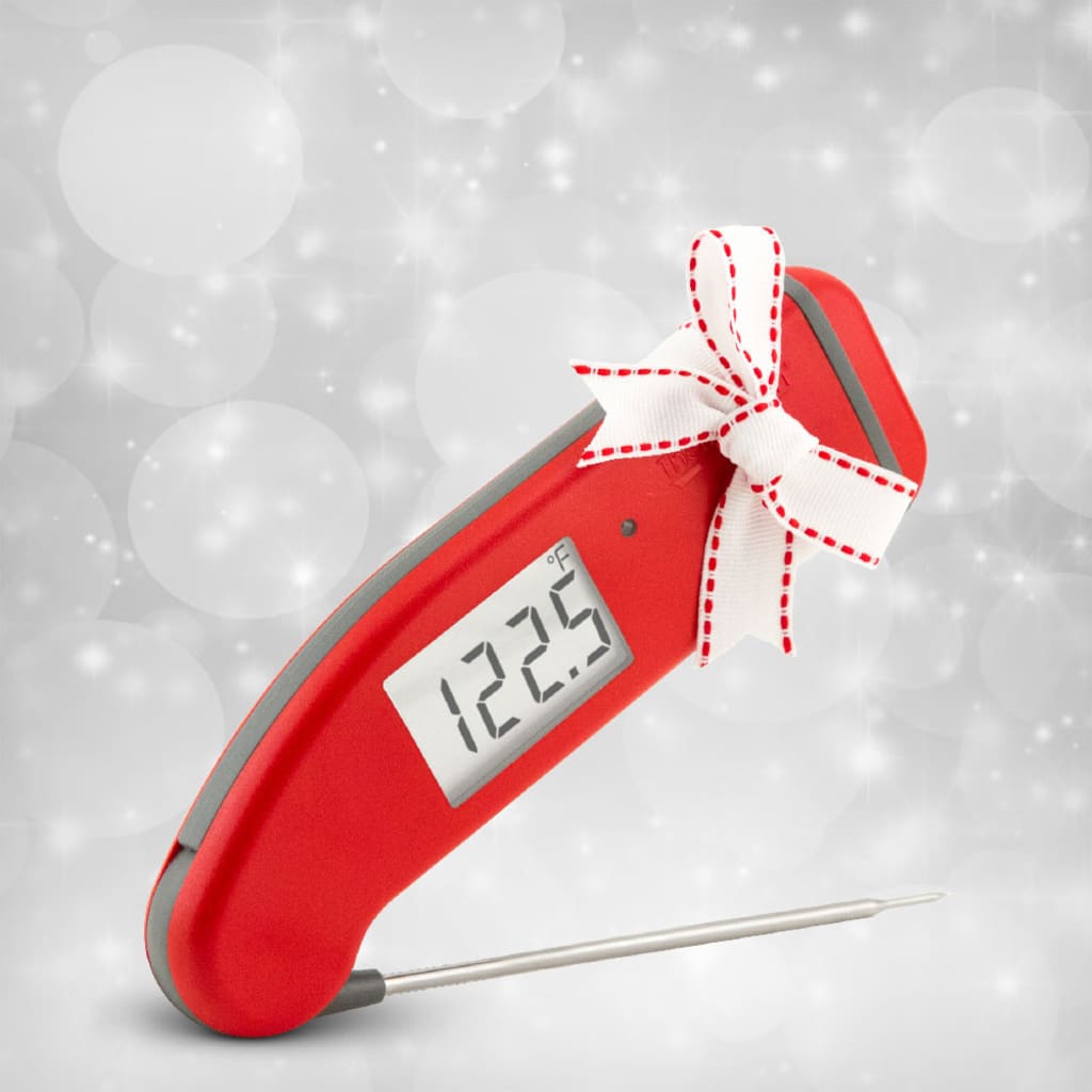 red Thermapen digital instant read thermometer