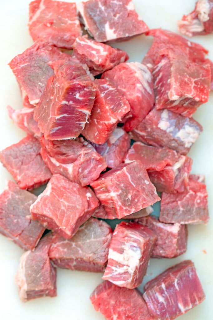 Sirloin cut into 1-inch cubes