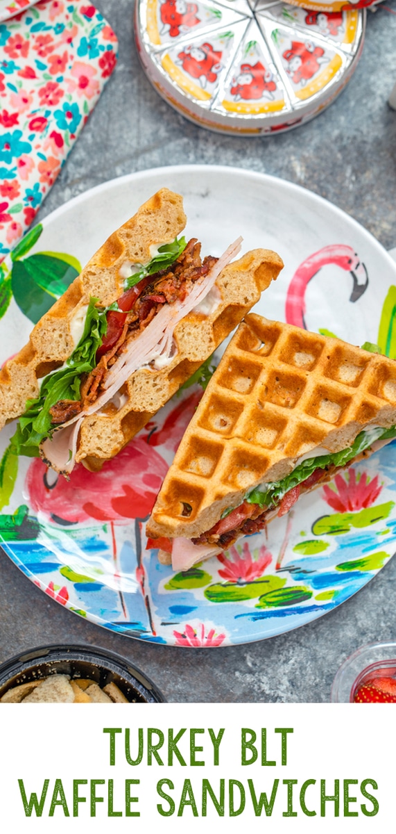 Turkey BLT Waffle Sandwiches