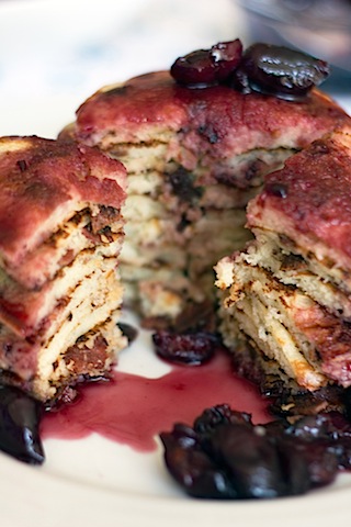 Turkey Bacon Pancakes with Roasted Cherry Maple Syrup 8.jpg