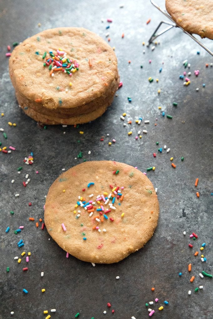XL Peanut Butter Cookies with Sprinkles Recipe We are not Martha