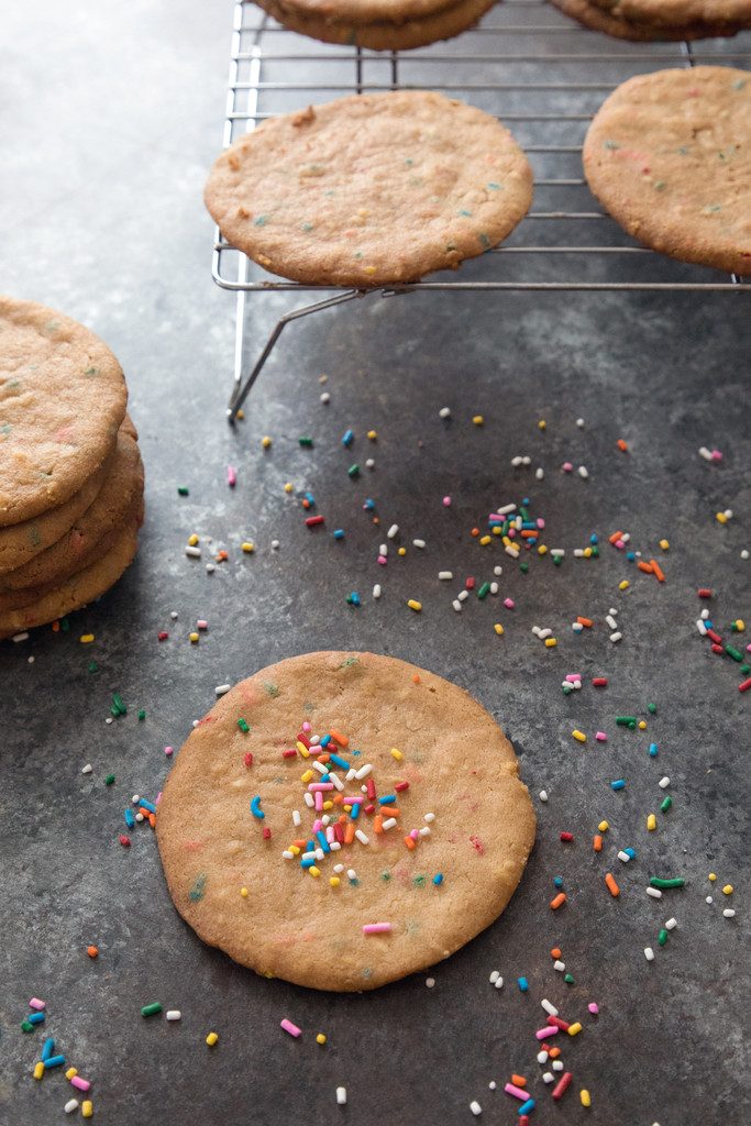 XL Peanut Butter Cookies with Sprinkles Recipe We are not Martha
