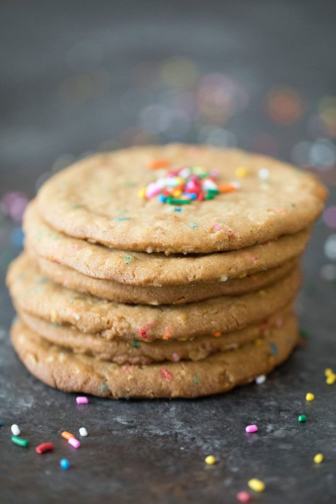 XL Peanut Butter Cookies with Sprinkles Recipe | We are ...