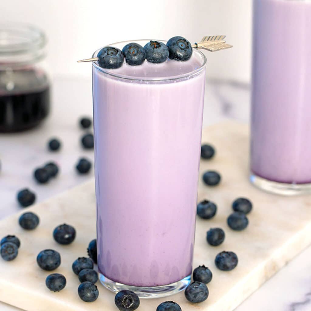 Blueberry Milk Recipe - We are not Martha