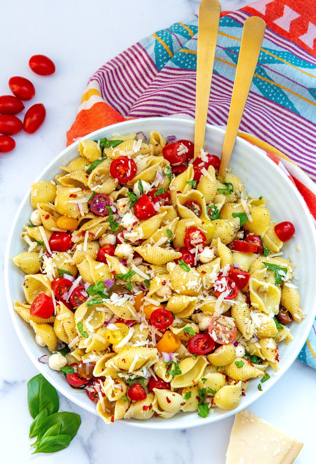 Bruschetta Pasta Salad Recipe - We are not Martha
