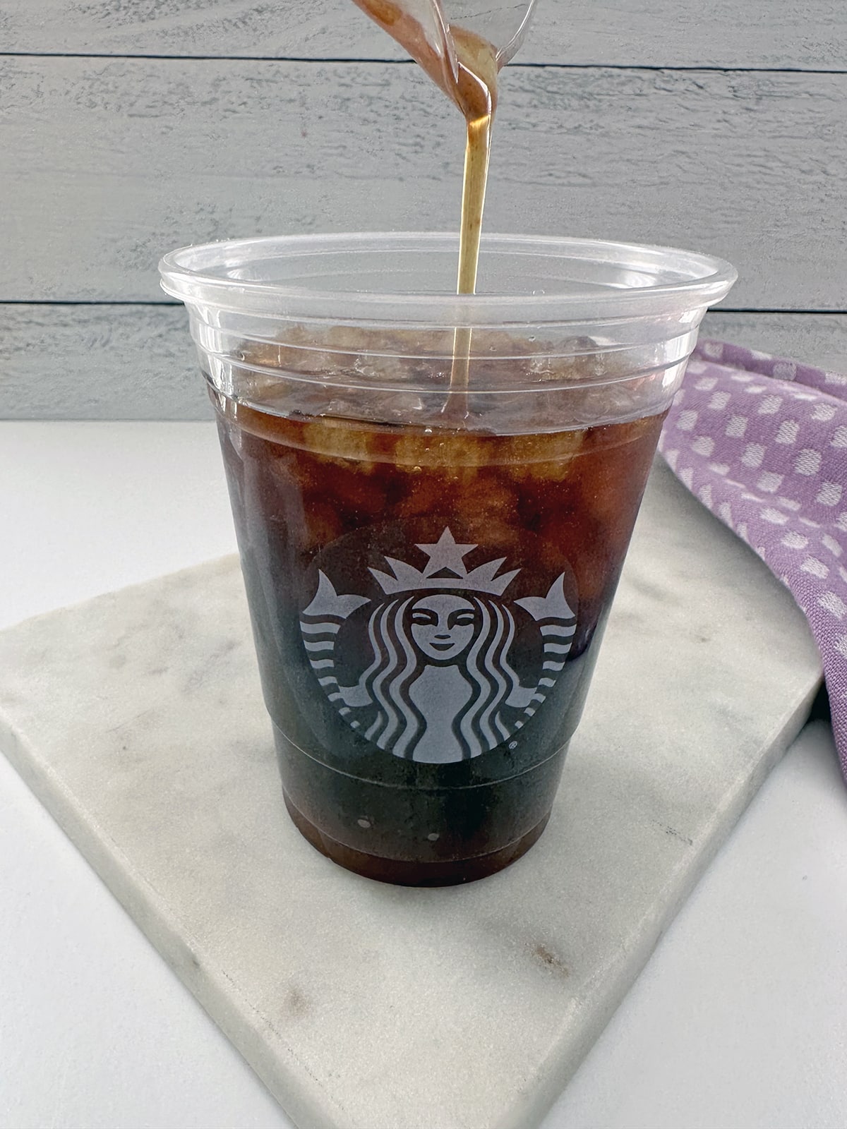 Cinnamon Caramel Cream Cold Brew {Starbucks Recipe} We are not Martha