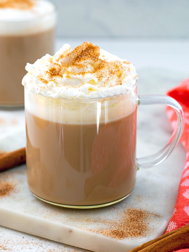 Cinnamon Dolce Latte {Starbucks Copycat Recipe} We are not Martha
