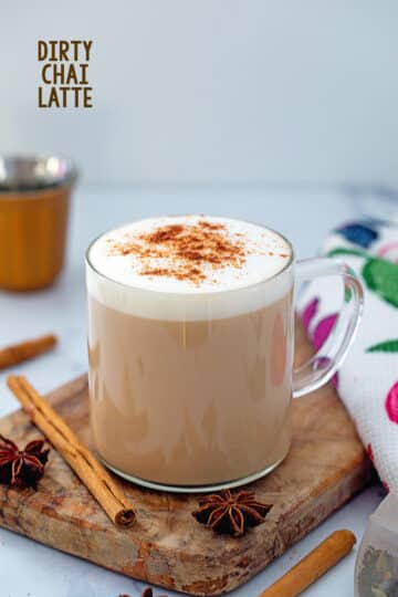 Dirty Chai Latte Recipe - We are not Martha