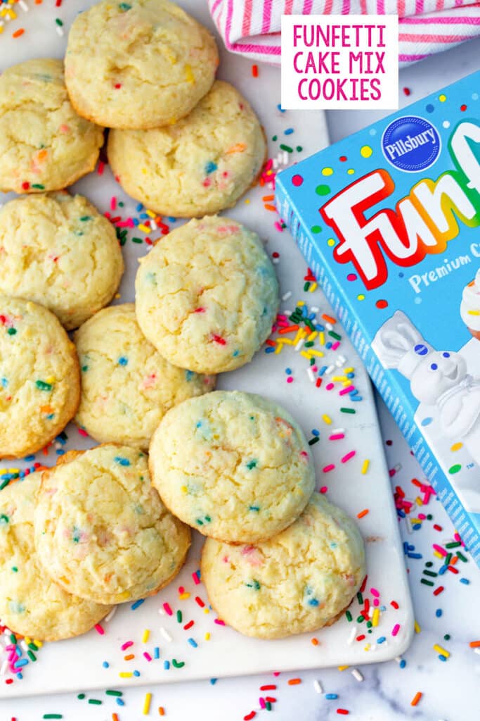 Funfetti Cake Mix Cookies Recipe - We are not Martha