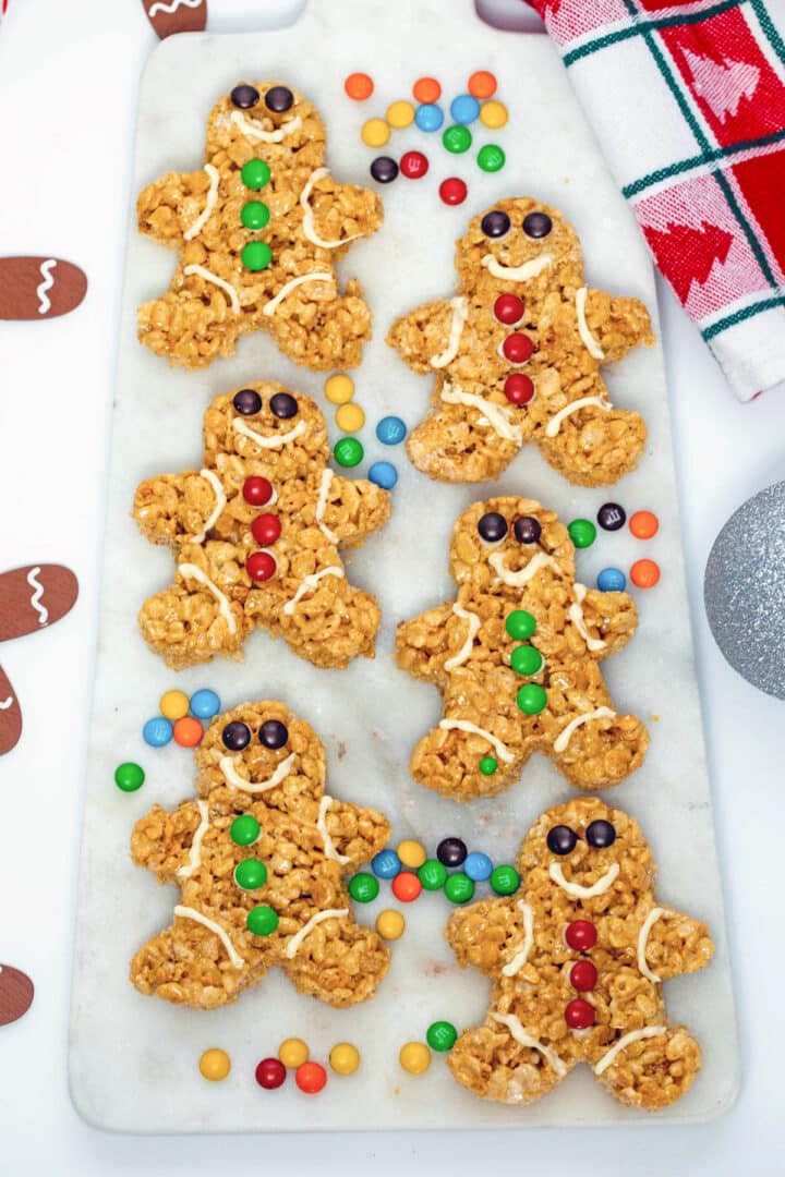 Gingerbread Rice Krispies Treats Recipe - We are not Martha