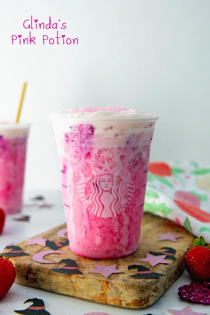 Glinda's Pink Potion {Starbucks Copycat} Recipe - We are not Martha