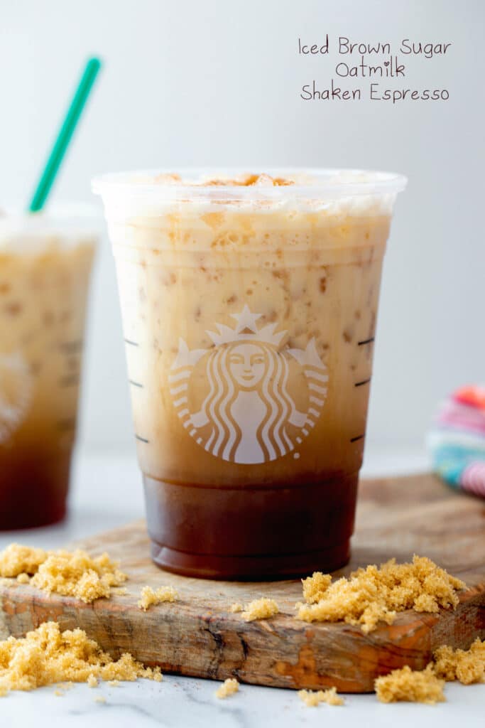 Iced Brown Sugar Oatmilk Shaken Espresso {Starbucks Copycat}