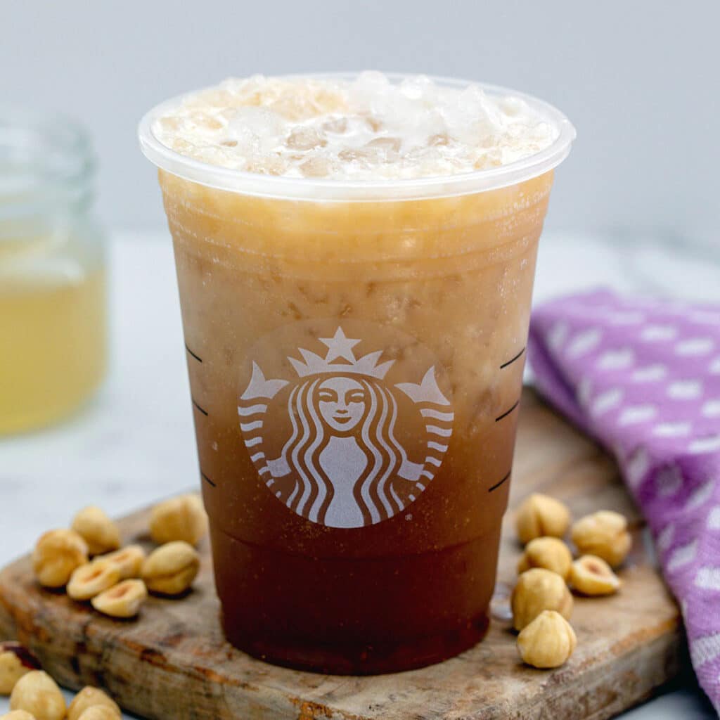 Iced Hazelnut Oatmilk Shaken Espresso {Starbucks Copycat Recipe}