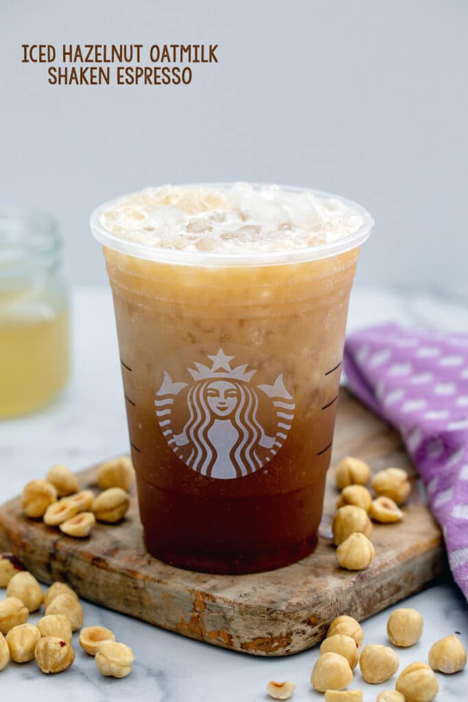 Iced Hazelnut Oatmilk Shaken Espresso {Starbucks Copycat Recipe}