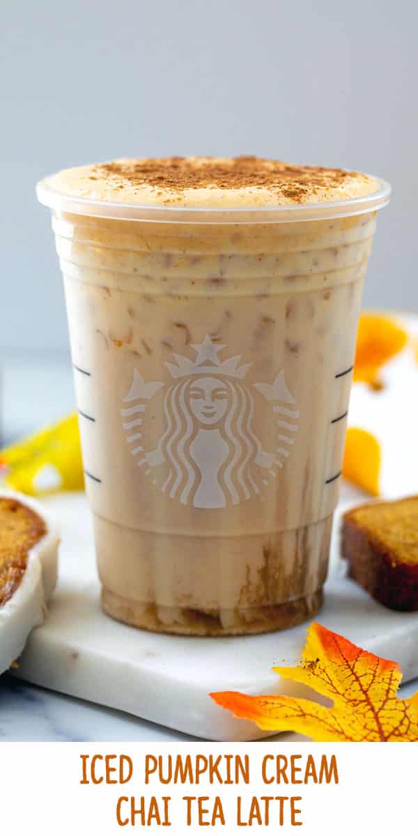 Iced Pumpkin Cream Chai Tea Latte {Starbucks Copycat}