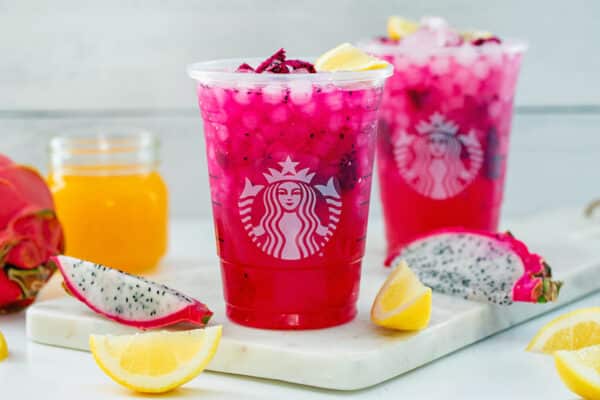 Mango Dragonfruit Lemonade {Starbucks Recipe} - We Are Not Martha