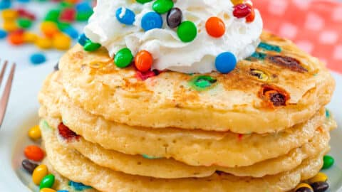 M&M Pancakes Recipe - We are not Martha