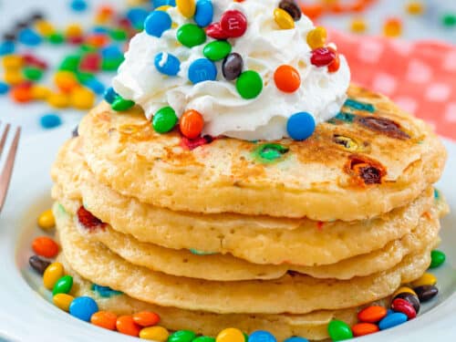 M&M Pancakes Recipe - We are not Martha