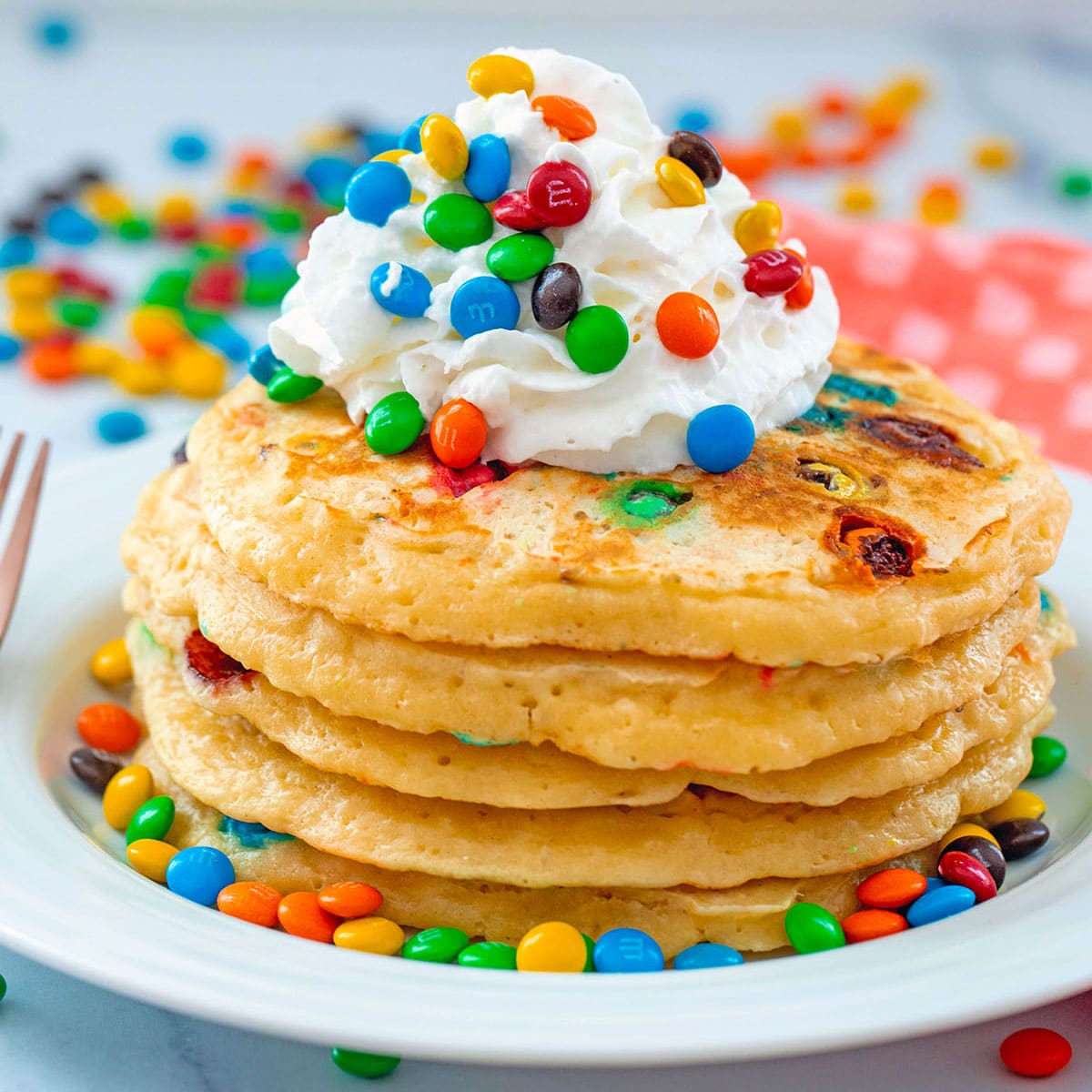 M&M Pancakes Recipe - We are not Martha